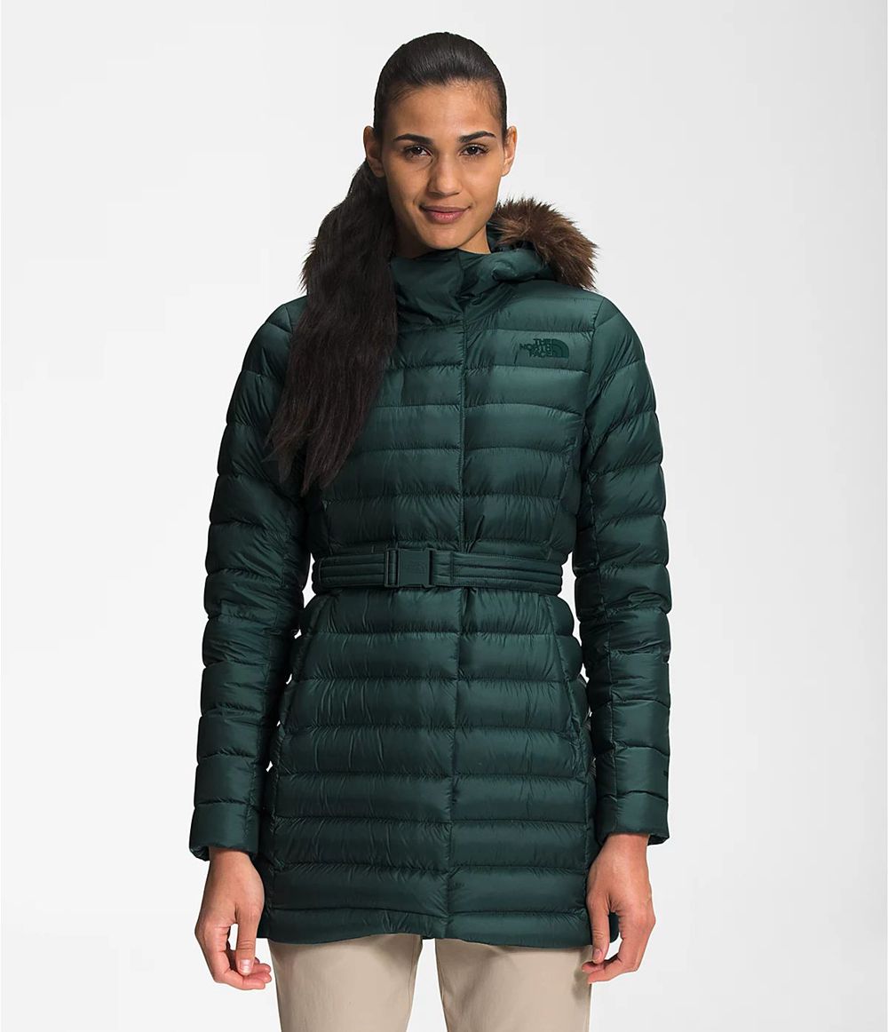 The North Face Transverse Belted Parkas Damen - DunkelGrün CH-308PTTY